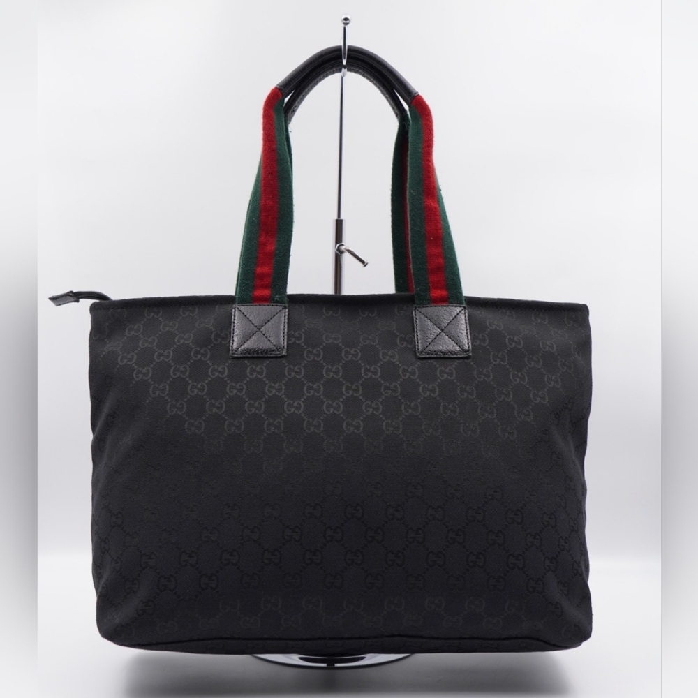 CB30 ❤️ GUCCI Monogram Web Diaper Tote - Picture 4 of 13